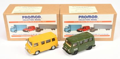 Promod Resin/White Metal A Pair (1) Morris J4 Vans - (1) "Post office telephones" - Green and (2)...