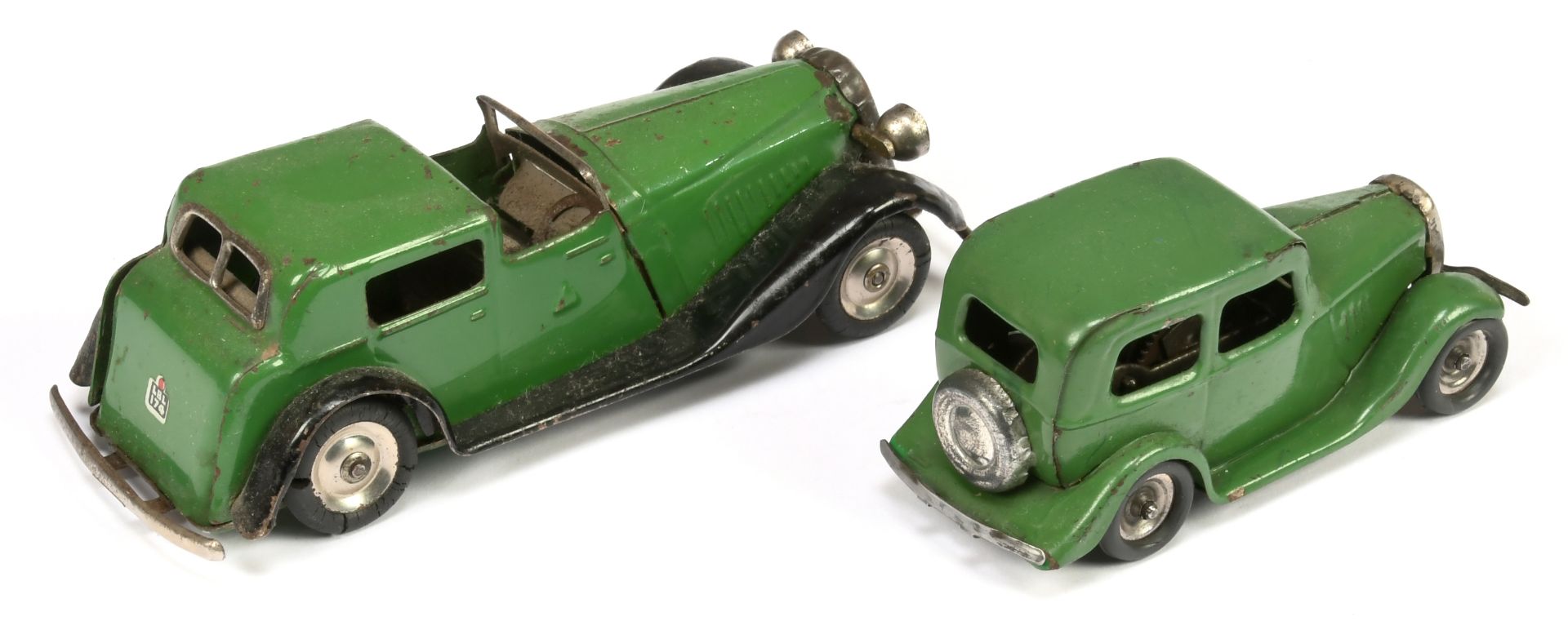 Triang Minic Clockwork A Pair To Include - 7M Town Coupe - Green & Black and (2) 1M Ford Saloon -... - Bild 2 aus 2