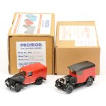 Promod Resin/White Metal A Pair (1) "Royal mail" Ford Type Y Van - Red and (2) "Royal Mail" Morri...