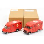 Promod Resin/White Metal Mercedes Van A Pair (1) "Royal mail" Armoured Type 4 Red and (2) "Royal ...