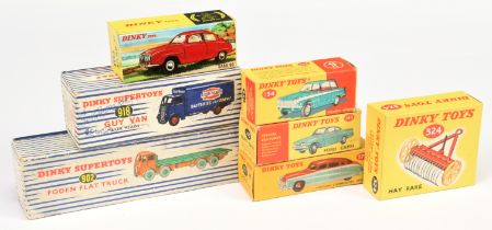 Dinky Toys Empty Boxes To Include 324 Hay rake, 918 Guy "Ever Ready Batteries", 902 Foden (type 2...