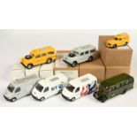 Promod (Corgi Toys) Group Of "BT" Related To include Ford Transit Vans, Bedford OB Coach, Land Ro...