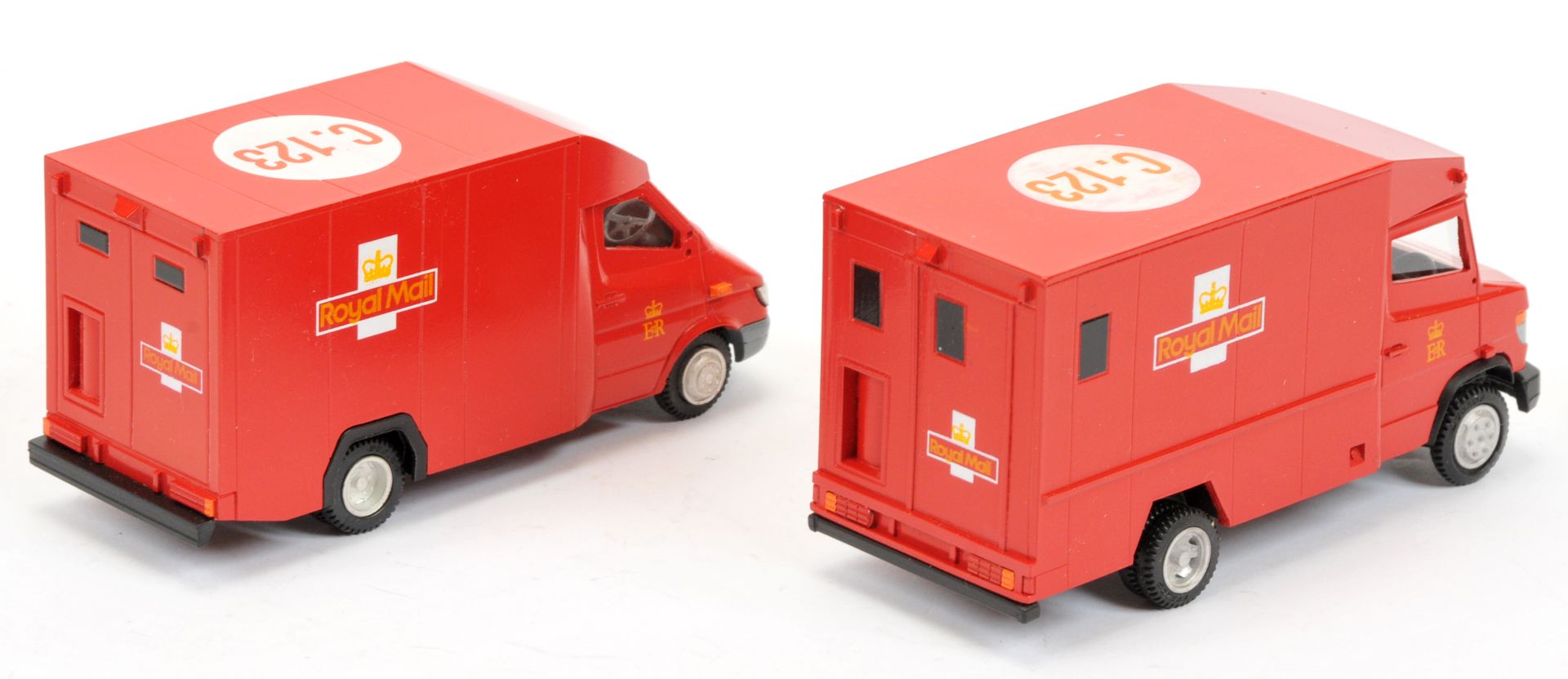 Promod Resin/White Metal Mercedes Van A Pair (1) "Royal mail" Armoured Type 4 Red and (2) "Royal ... - Image 2 of 2