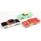 Corgi Toys Group of 3 To Include (1) Ford Thunderbird Hardtop - Pale Green, cream hood, (2) Chevr...