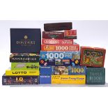 Board games and similar a mixed boxed group to include, Jenga, Dominos, Jigsaws and other. Not ch...