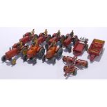 Dinky A unboxed group of Tractors and Farming Vehicle Accessories to include include Dinky 3C1 Fi...