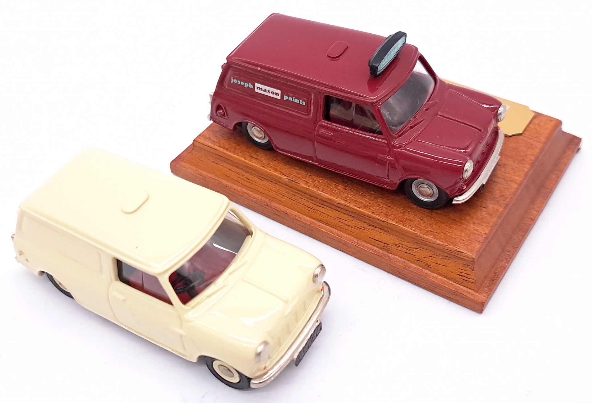 BMC, British Motoring Classics, a boxed pair of white metal commercial Mini models - Image 3 of 5