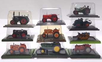 Hachette Collections and similar a mixed group of Tractors and Trains, to include Hachette OM35/4...