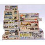 Revell, a mixed boxed group of 1/72 and similar scale Planes and similar to include H-248 Hawker ...
