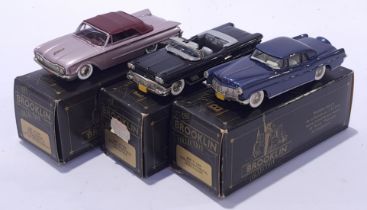 Brooklin Models a boxed Trio to include BRK.11 1956 Lincoln Continental Mk.II Coupe, BRK.25 1958 ...