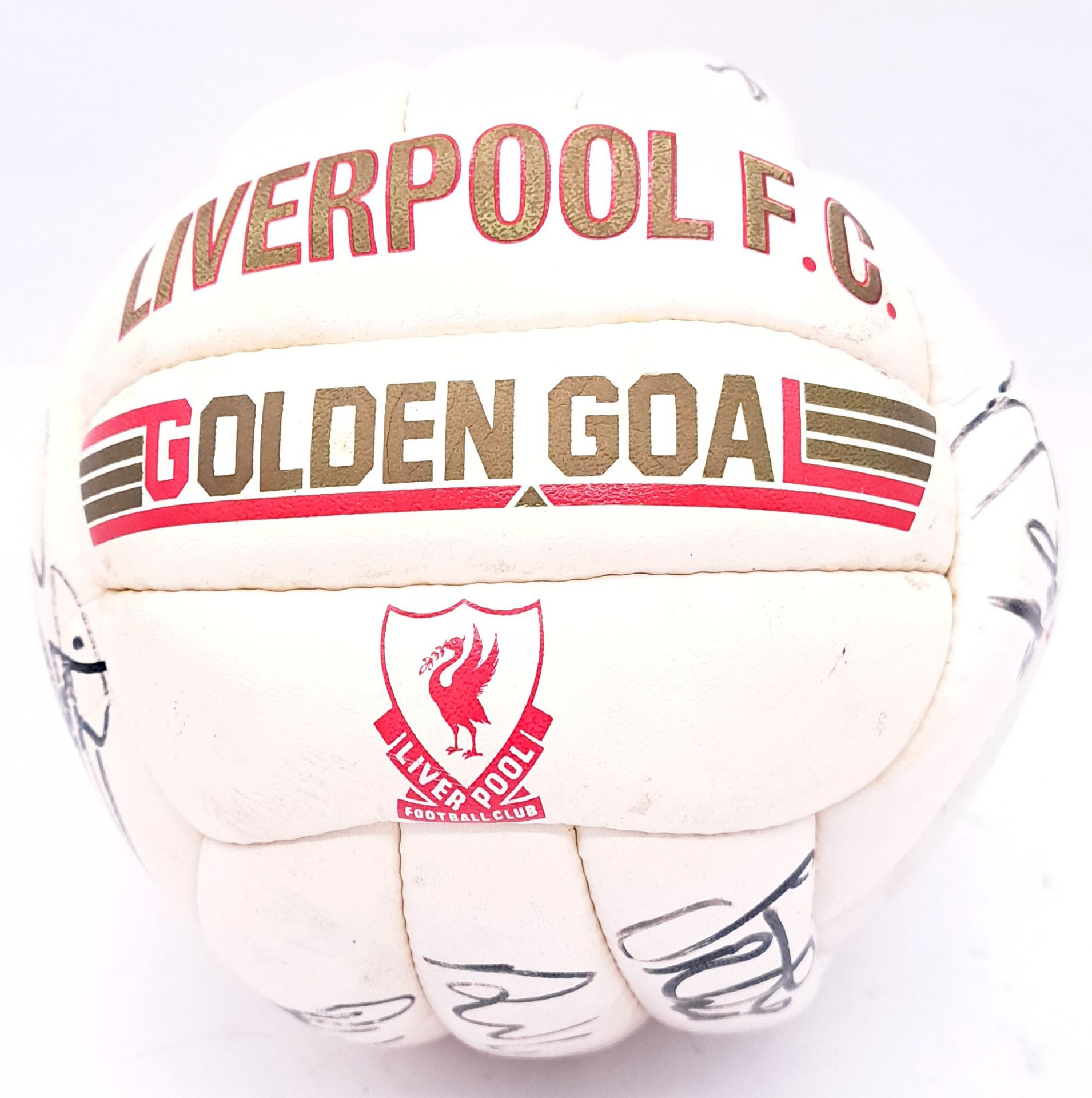 Football related Signed Liverpool FC "Golden Goal" size 5 signed football - Image 4 of 4