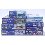 Revell, a mixed boxed group of 1/32 and similar scale Planes, to include #04727 Hunter F. Mk6, #0...