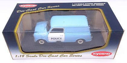 Kyosho, a boxed 1:18 scale 08193B Mini Police Van