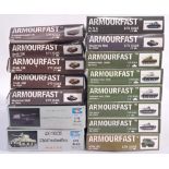 Armourfast and Trumpeter, a mixed boxed model kit group of 1/72 scale Tanks and Trucks to include...