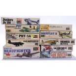 Revell, a mixed boxed group of 1/72 and similar scale Planes and similar to include H-251 Bristol...