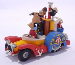 Corgi Toys 802 Popeye Paddle Wagon - yellow body, red chassis, white upper and wheels with correc...