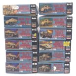 Hasegawa a mixed boxed group of  1/72 scale Tanks and soldiers to include Mt.46 Sd.Kfz 251/9 Stum...