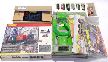 Hornby R1015 Industrial Freight Electric Train Set and TOMY Trains and other. Not checked for com...