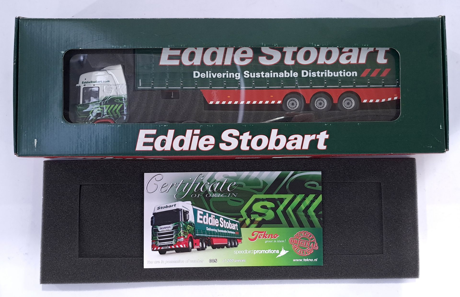 Tekno a 1/50 scale truck to include 73108 Eddie Stobart. Conditions generally appear Near Mint in...