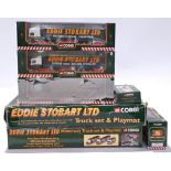 Corgi a Eddie Stobart boxed group to include, TY87010 DAF 95' Cab & Curtainside, Motorway Truck a...