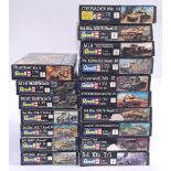 Revell, a mixed boxed model kit group of 1/72 scale Tanks and trucks to include, #03223 Humber Mk...