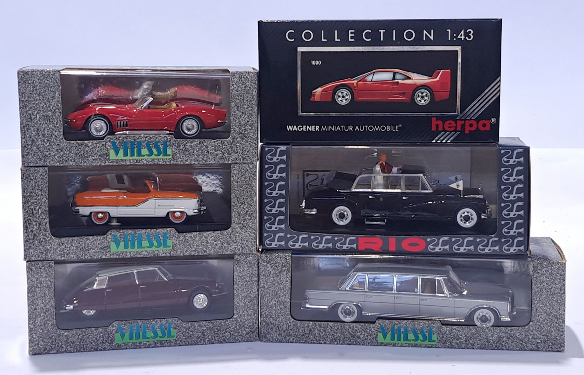 Vitesse, Rio and Herpa a mixed group of Vehicles to include Herpa Wagener miniature automobile, R...