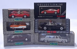 Vitesse, Rio and Herpa a mixed group of Vehicles to include Herpa Wagener miniature automobile, R...