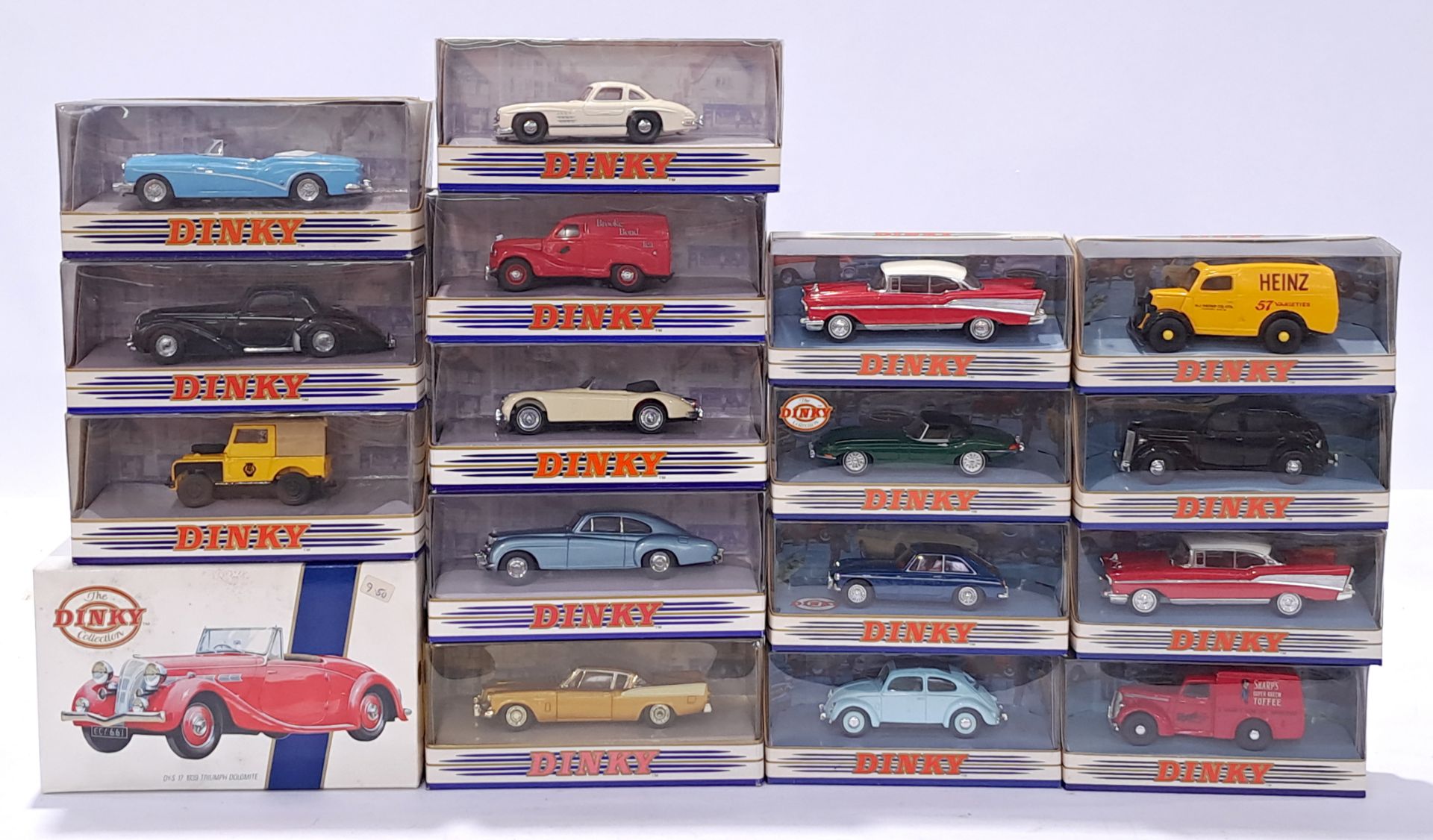 Matchbox Dinky a boxed group to include, DY-14, DY-217 plus others similar.  Conditions generally...