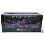 Autoart (Classics Division) - a boxed 1/18 Scale Item 73511 a Jaguar XK SS in blue (1956) which g...