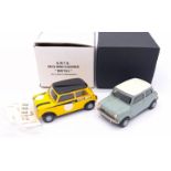 SMTS "Voiturette", a boxed pair of white metal Mini Cooper models