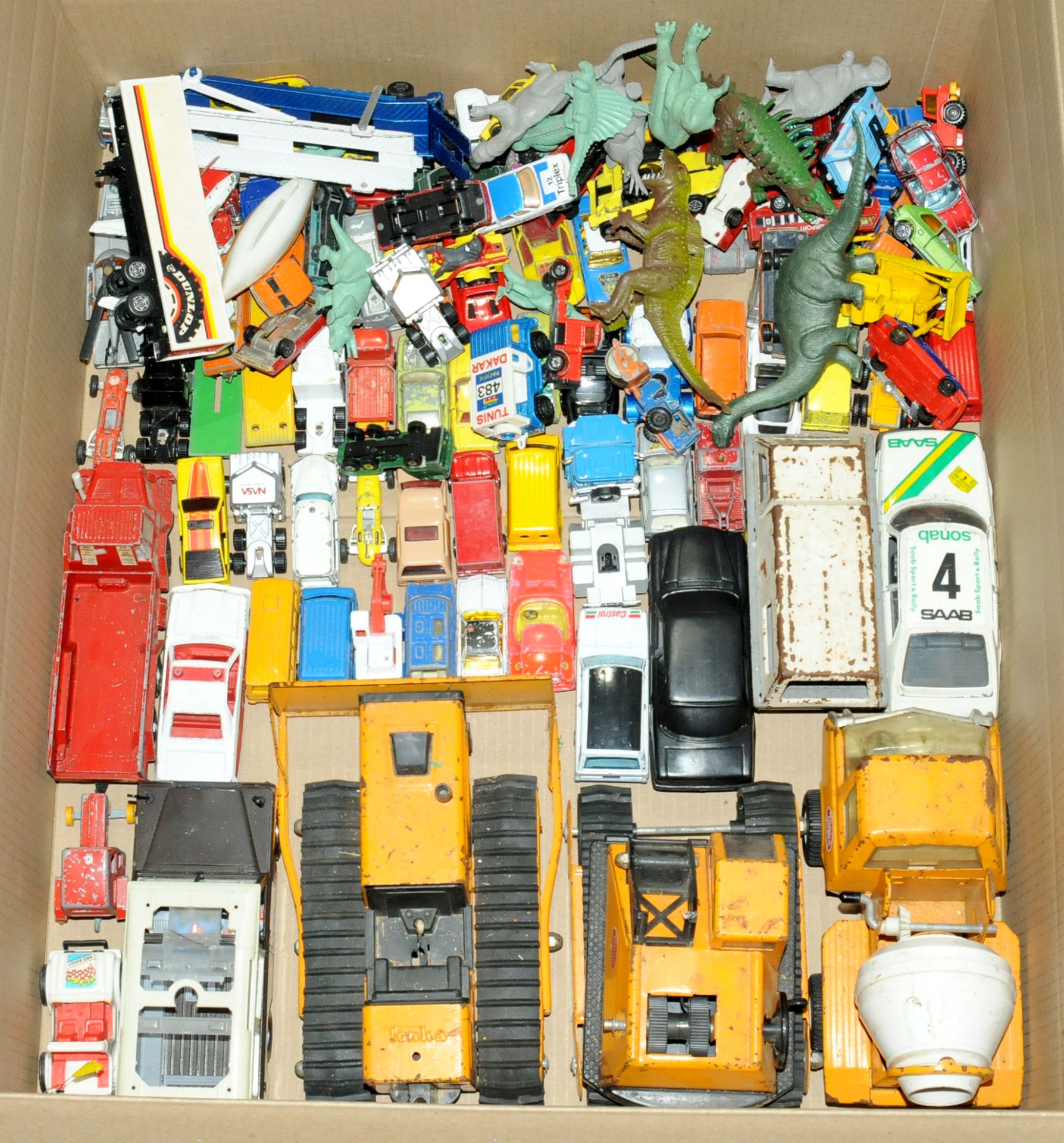 Matchbox & Similar an unboxed group of models 