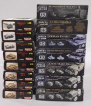 Forces Of Valor & Attack a mixed boxed model kit group of 1/72 scale tanks and trucks to include,...