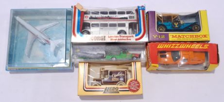 Corgi, Matchbox and similar a mixed boxed group to include, Majorette 343 2-piece Set which compr...