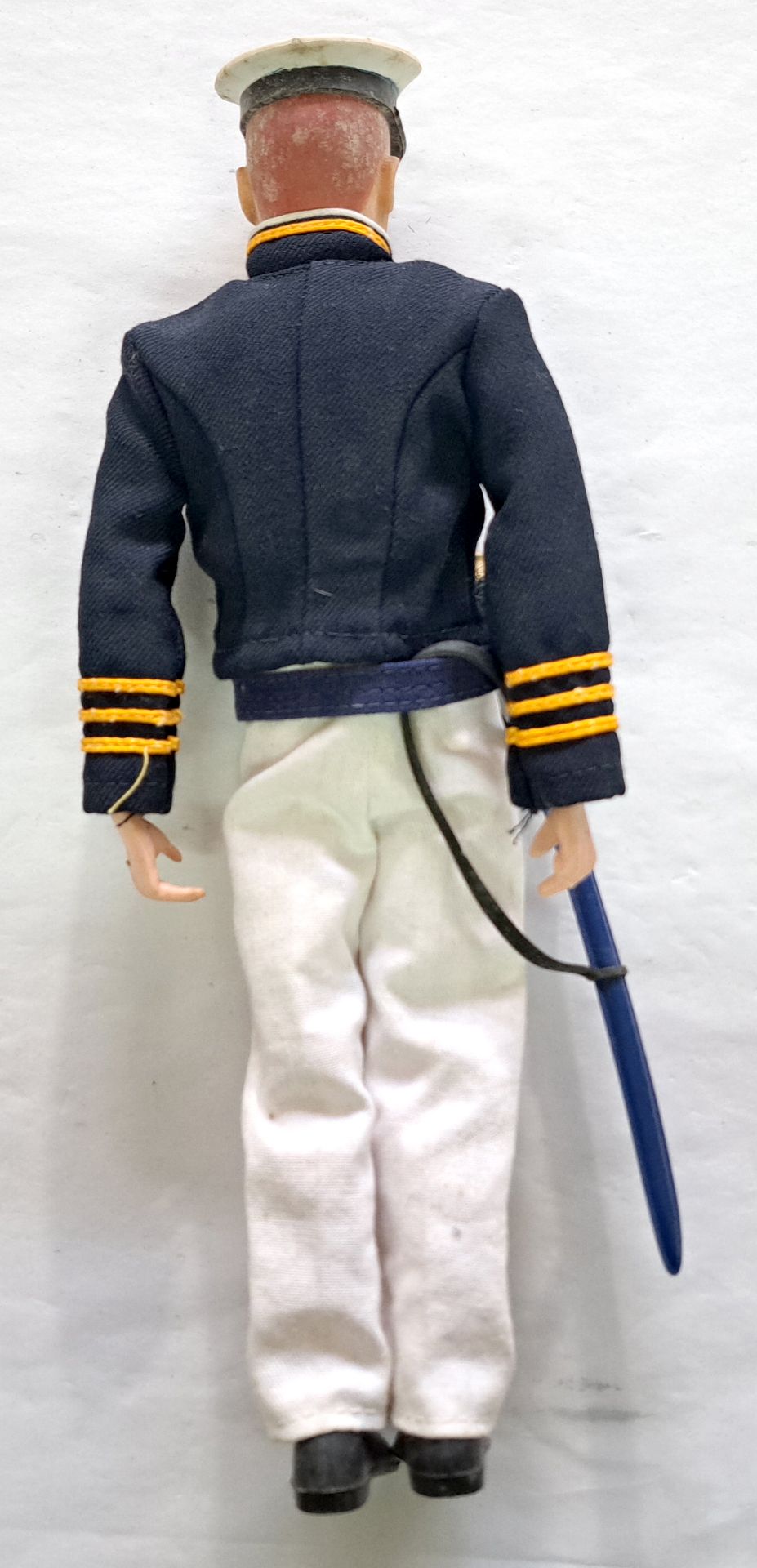 GI Joe "Annapolis Cadet Uniform" on a Palitoy Action Man Figure, painted head, generally Fair to ... - Image 2 of 2