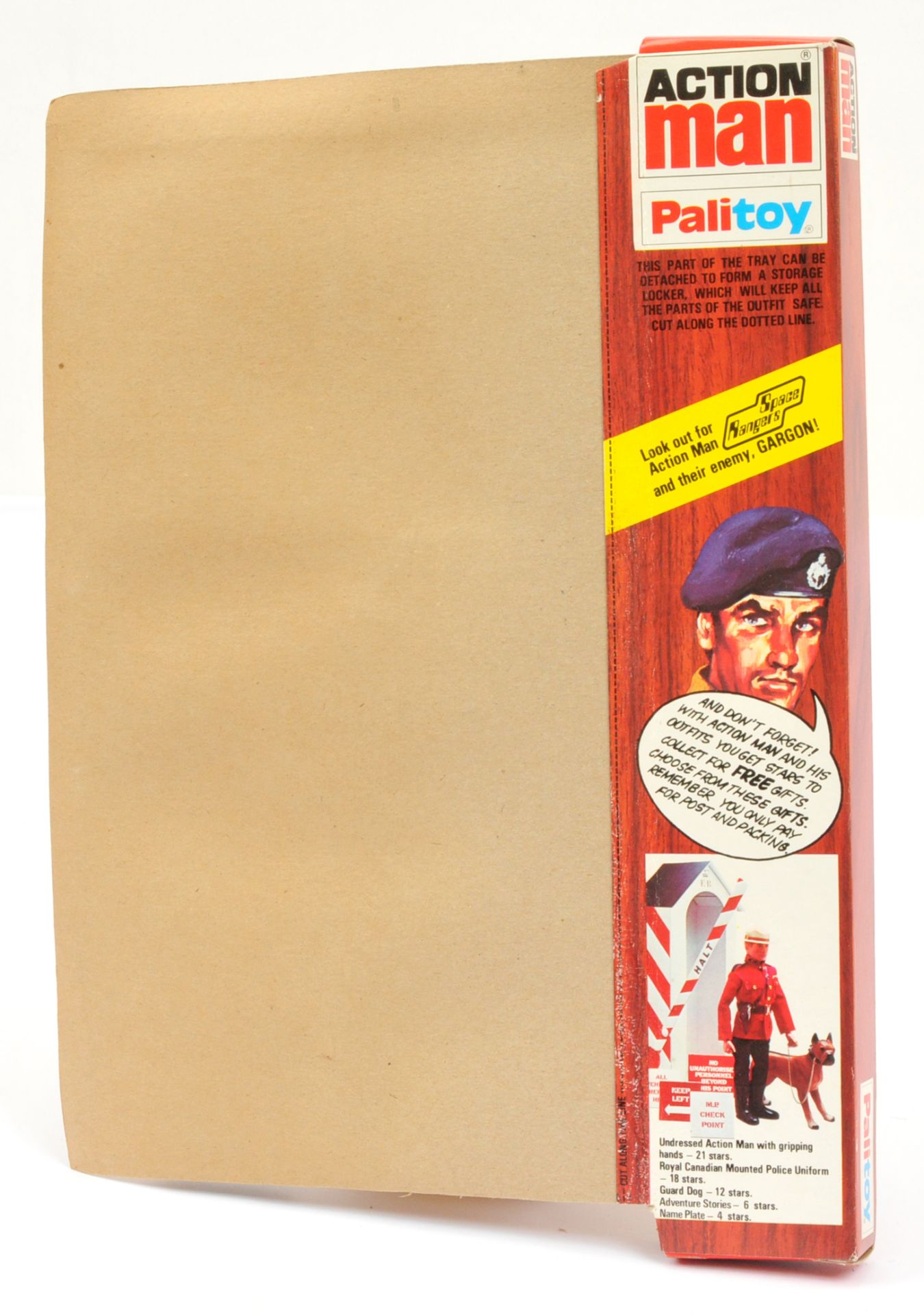 Palitoy Vintage Action Man British Infantryman Locker Box carded outfit, cat No.34317, comprising... - Image 2 of 2