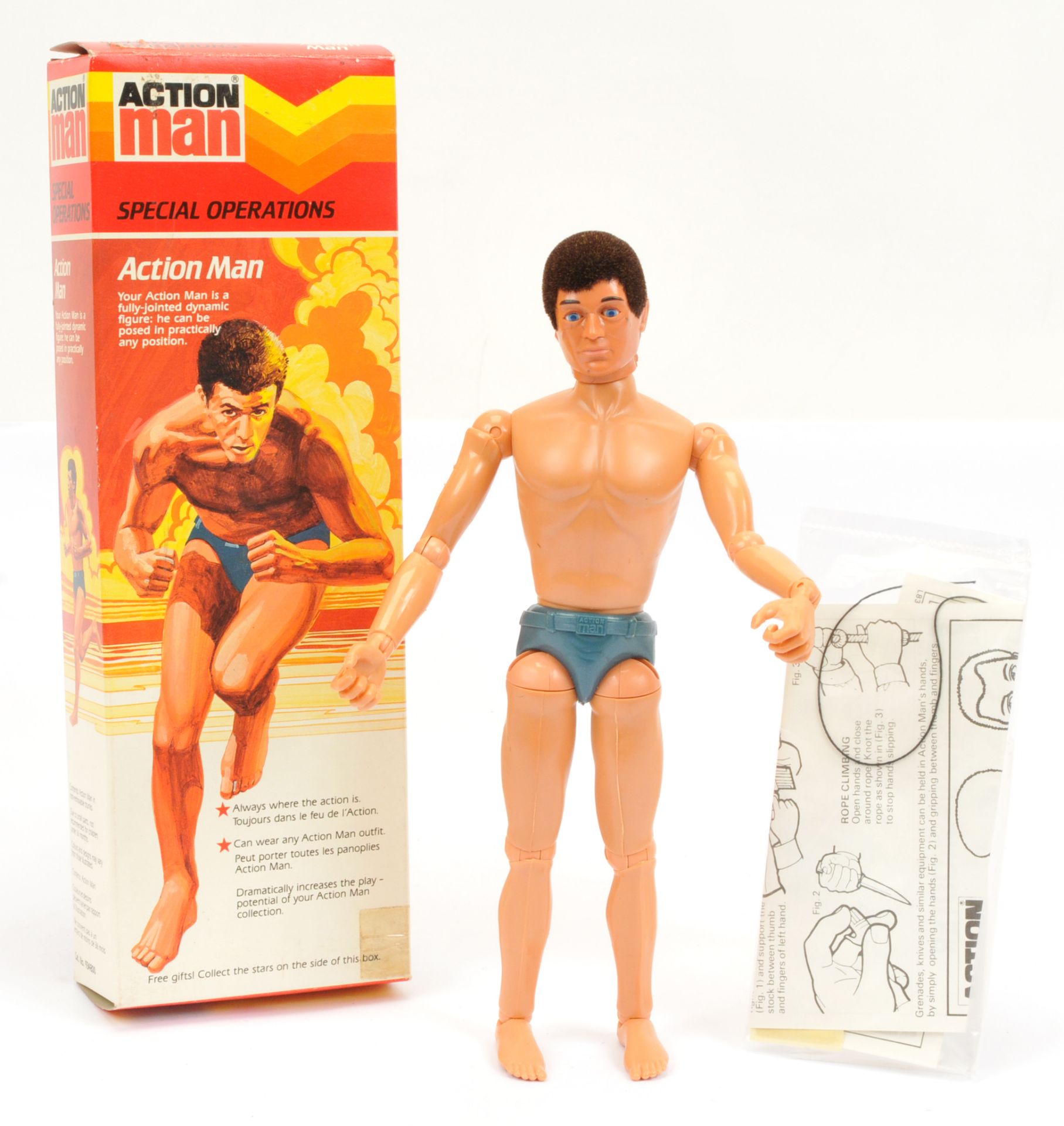 Palitoy Miro-Meccano (Anglo French) Action Man vintage Special Operations figure, Eagle-Eye, head...