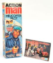 Palitoy Action Man EMPTY Helicopter Pilot box. Condition is Fair Plus.