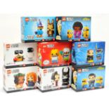 Lego Brickheadz x 8 to include 40619 Disney Pixar Wall-E, 40620 Disney Villains - Cruella De Vil ...