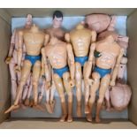 Palitoy Action Man Vintage an unboxed group of Figures / Undressed - all are missing some limbs o...