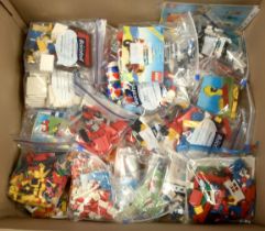 Lego Legoland mixed group of early sets including 231 Hospital with large Figures, 250 Aeroplane,...