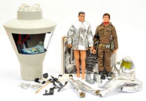 Palitoy Action Man vintage, unboxed 34705 Space Capsule, 1 x eagle eye gripping hand figure, part...