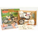 Palitoy Action Man Vintage Police Motorcycle "Patrol the Motorways with Action Man" - part built ...
