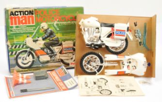 Palitoy Action Man Vintage Police Motorcycle "Patrol the Motorways with Action Man" - part built ...