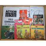 Palitoy Action Man Vintage group of various Instruction Leaflets / Ephemera / Catalogues to inclu...