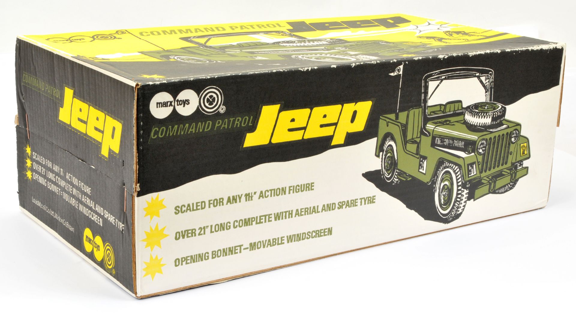 Marx Toys Command Patrol Jeep, scaled for any 11 1/2" Action figure, over 21" long, complete with... - Image 3 of 3