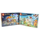 Lego Harry Potter pair (1) 75956 Quiddtich Match  (2) 76399  Hogwarts Magical Trunk set, within N...