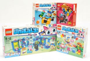 Lego sets x 4 to include 41452 Unikitty 'Prince Puppycorn Trike', 41453 Unikitty 'Party Time', 41...