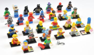 Lego Collectable Minifigures from Simpsons Series 1 & Marvel & DC Mighty Micros, Near Mint withou...