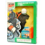 Palitoy vintage Action Man Police Motorcycle outfit, Mint, UNUSED, within Good Plus sealed packag...