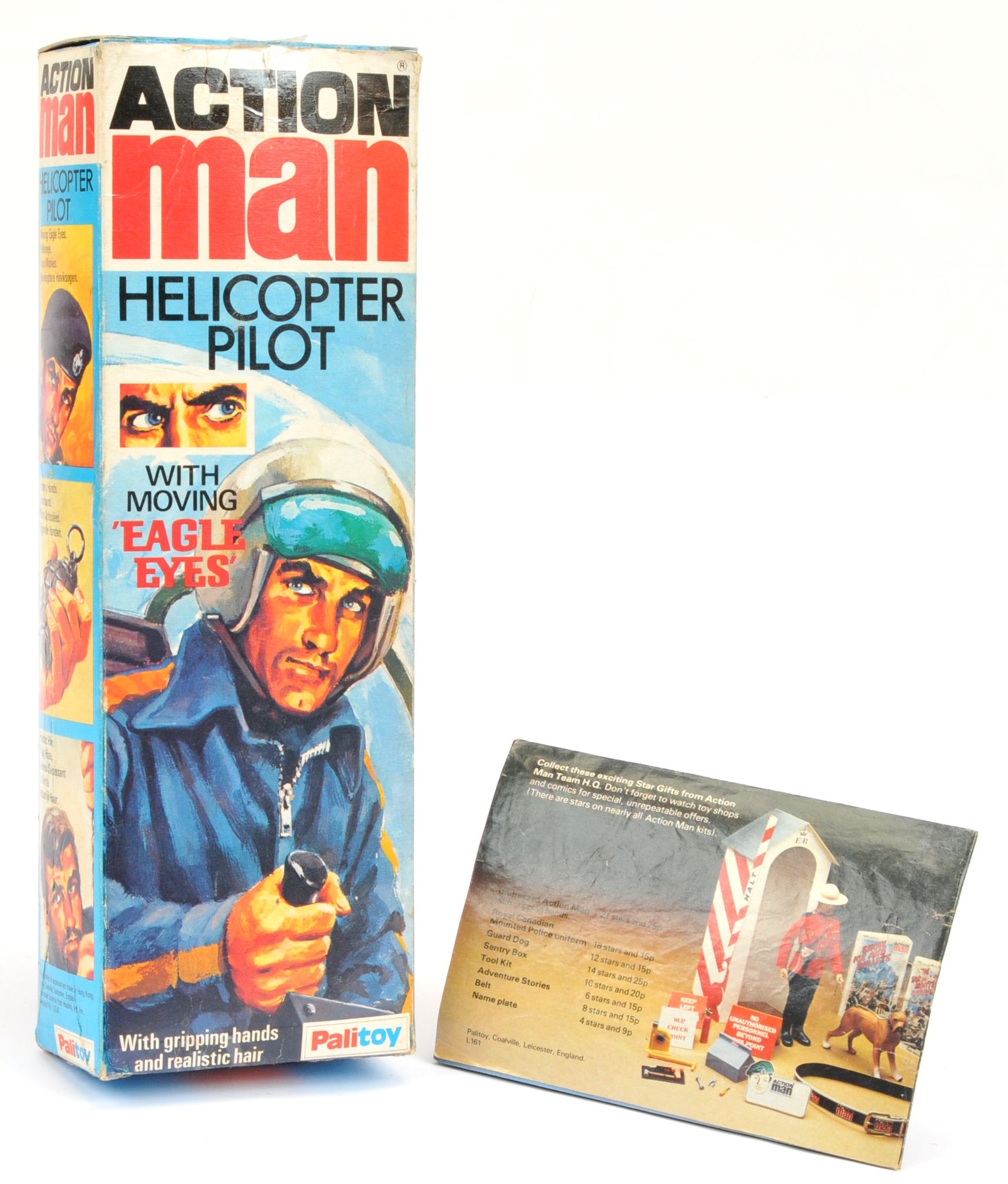 Palitoy Action Man EMPTY Helicopter Pilot box. Condition is Fair Plus. - Image 2 of 2